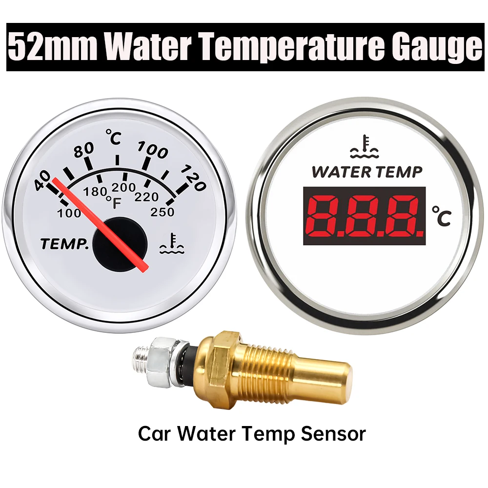 52mmCarWaterTemperatureGaugeCarTemperatureIndicatorWaterTemp