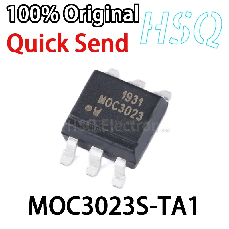 

5PCS Original MOC3023S-TA1 MOC3023 SMD-6 Three-terminal Bidirectional Thyristor Output Photocoupler Chip