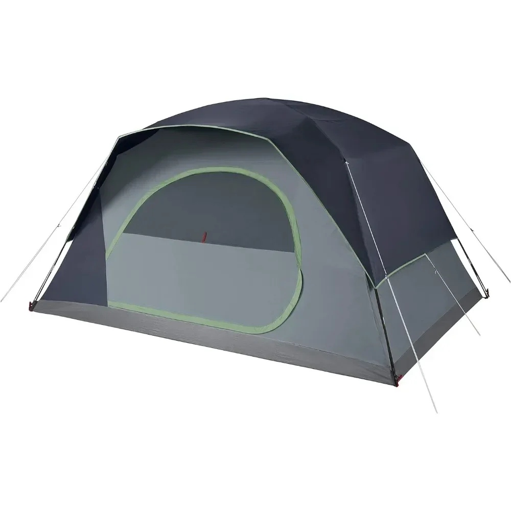 

Camping tent, 4-person family dome tent, 5-minute setup, sturdy frame capable of withstanding wind speeds of 35MPH