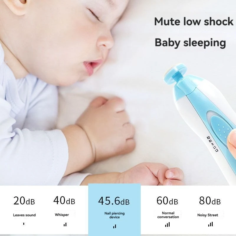 Electric Baby Nail Trimmer Multifunctional Kids Nail File Clippers Toes Fingernail Cutter Trimmer Manicure Tool Set Baby Care 4