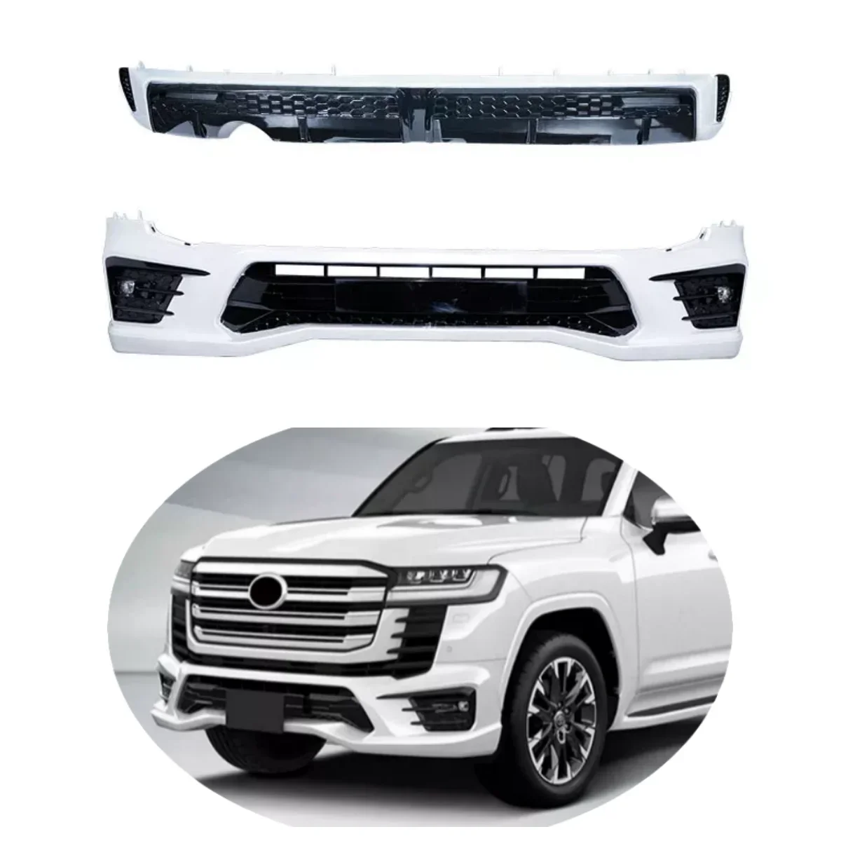

LC300 Upgrade Middle East Modellista Type Facelifting Bodykit for Toyota Land Cruiser LC300 2022 Luxury Body Kit High 2021-on