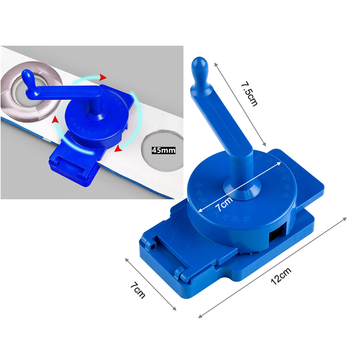 Electric Hole Punch Machine to Making Holes in Curtain Tape, Punching Tool  Equipment With 28mm & 53mm Hole Cutter for Curtains, Blinds, DIY 