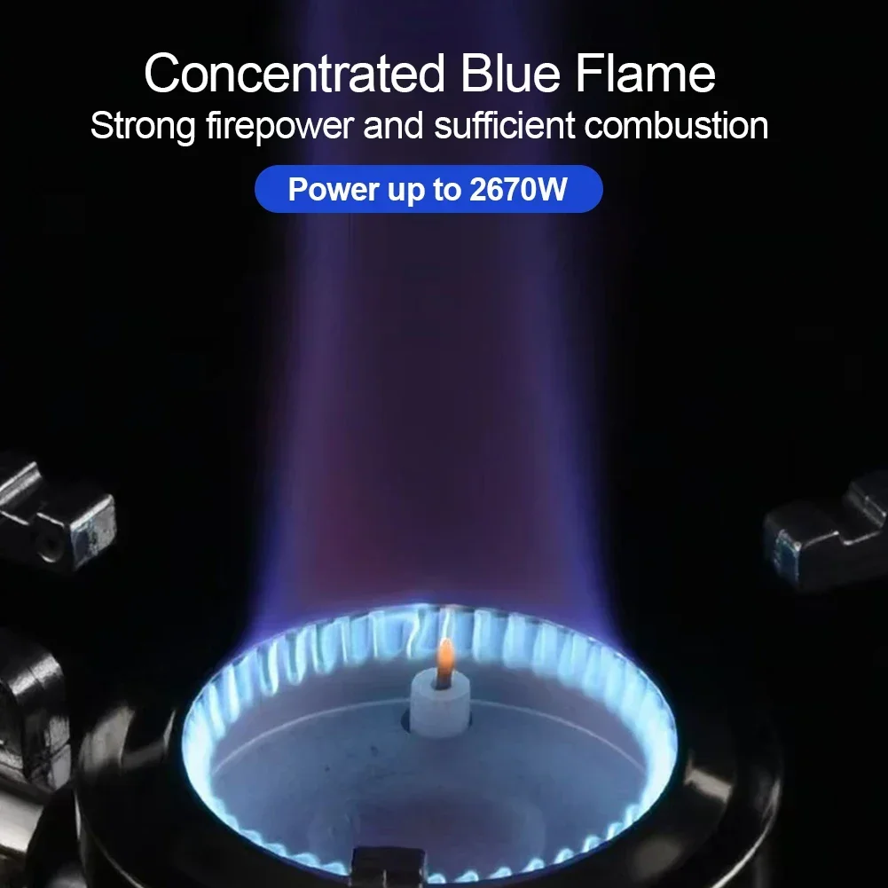 2600W Outdoor Folding Cassette Stove Camping Portable All-In-One Gas Stove Picnic High Fire Stoves Electronic Ignition Equipment