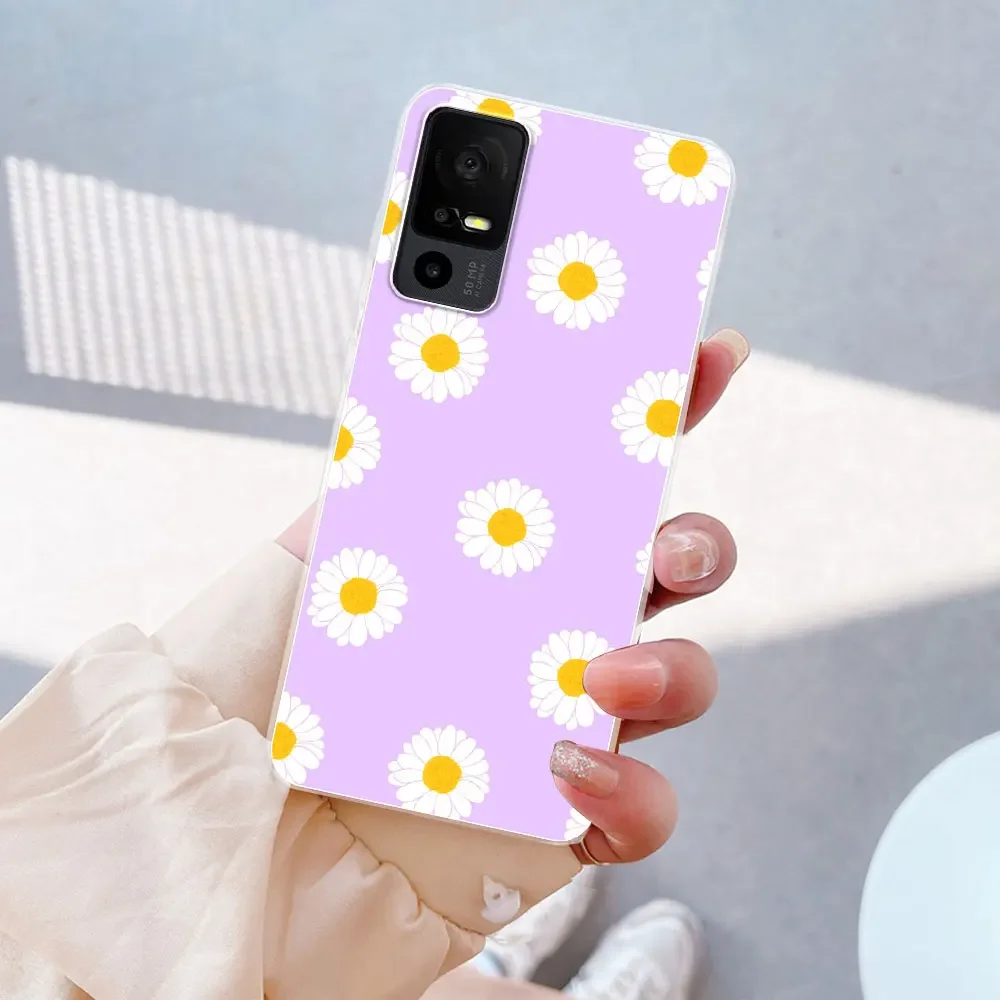 Sleek Silicone Soft TPU Clear Bumper Back Cover - 6.75 Inch Premium Protection Coque Shell