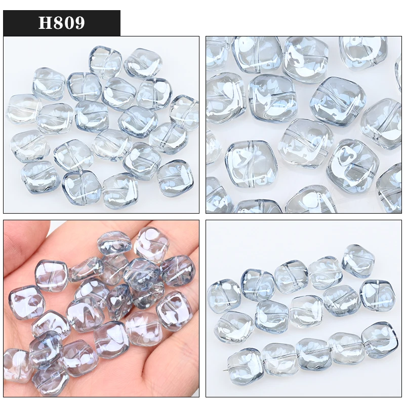 12mm 20pcs Austria Crystal Beads Irregular Smooth Glass beads Beads for Jewelry Bracelet Making DIY Crafts Gifts