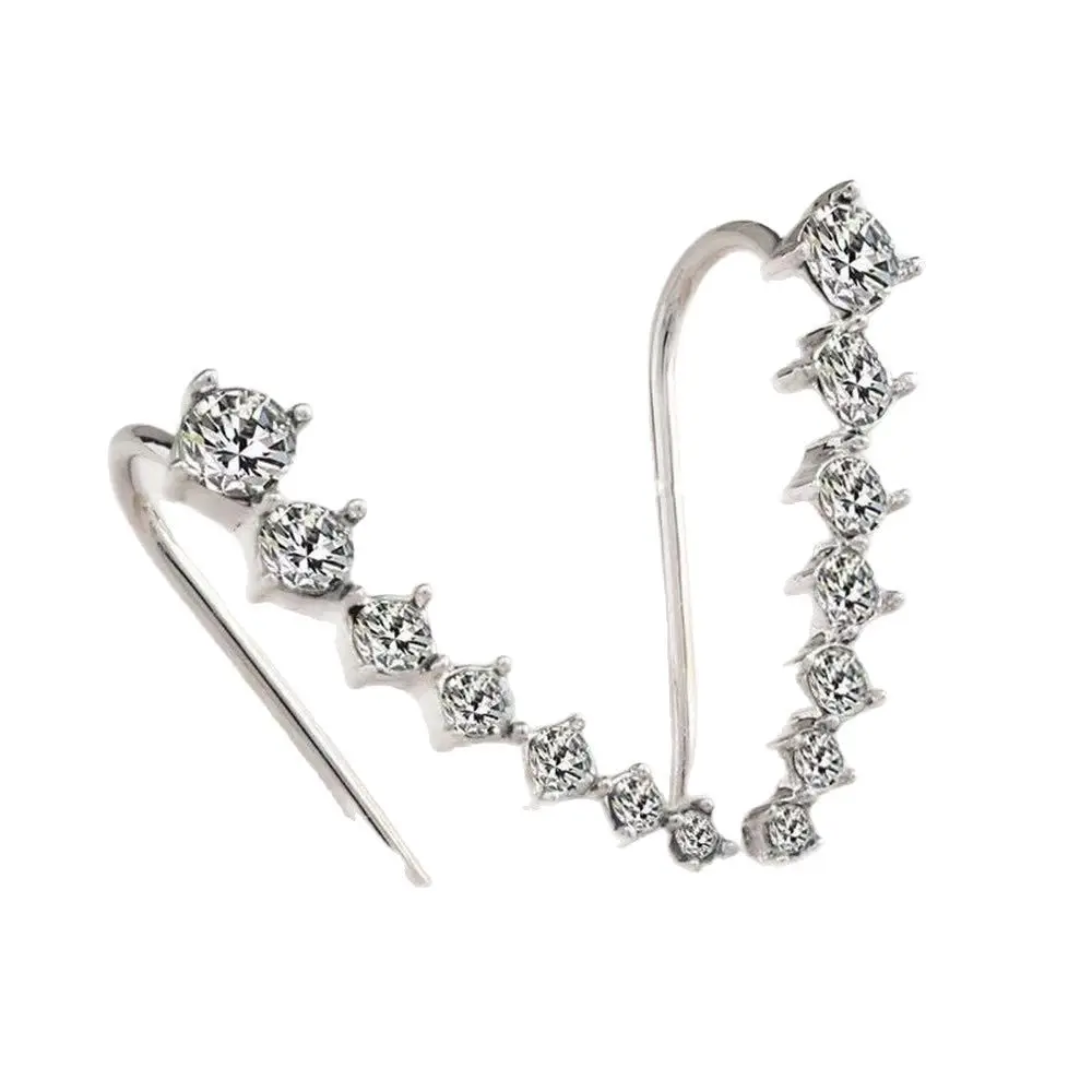 Seven-pointed star ear chain and hook Ear clip