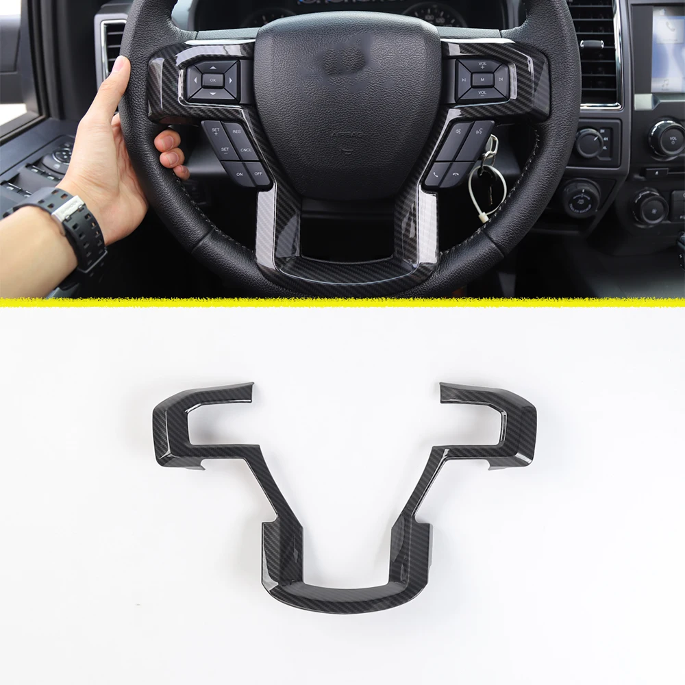 

Декоративная накладка на руль салона автомобиля, отделка, наклейка, стикеры, аксессуары для Ford F150 F-150 2015 2016 2017 2018 2019