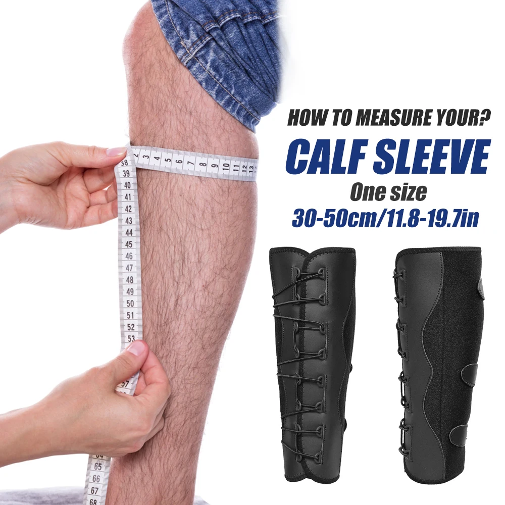 1/2PCS Calf Brace - Adjustable Shin Splint Support - Lower Leg Compression Wrap Increases Circulation-Calf Sleeve for Men Women