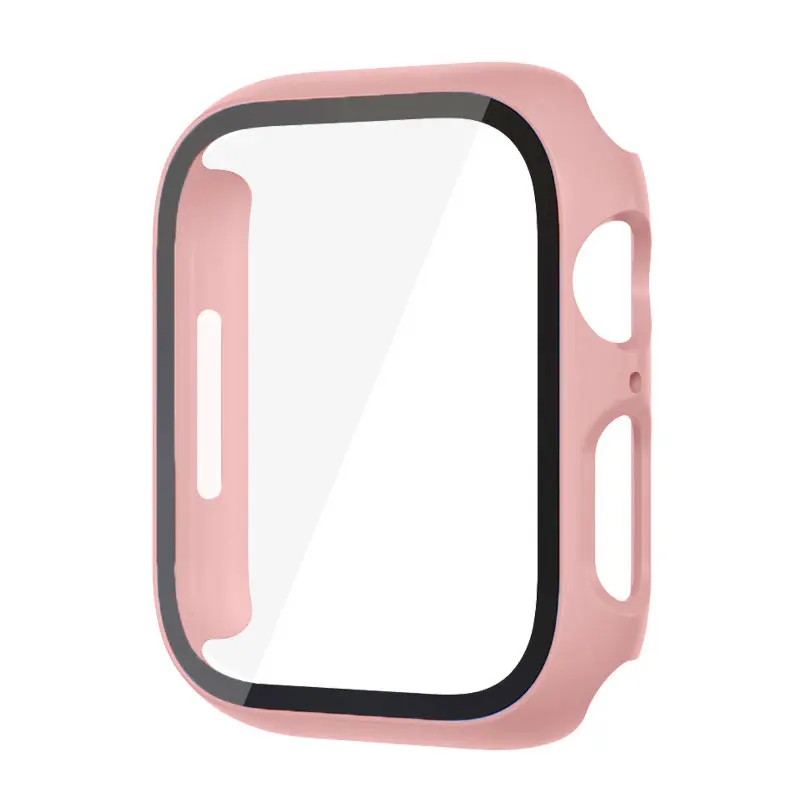 Durable Glass Case for Apple Watch - PC Screen Protector Cover and Accessories