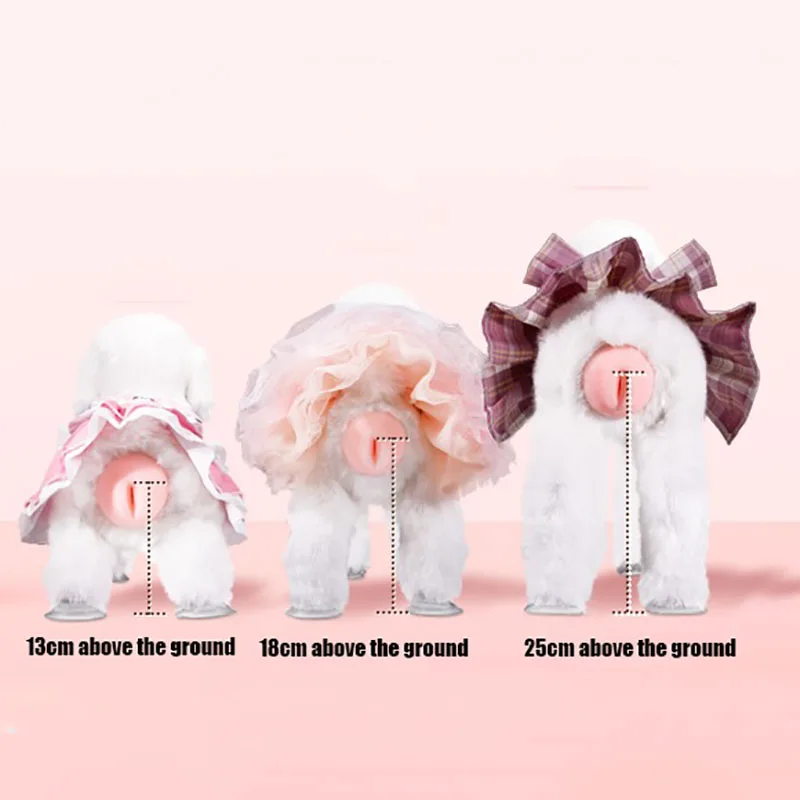 Siliconen Simulatie Paring Hond Speelgoed Mannelijk Huisdier Estrus Vent Hondenspeelgoed voor Kleine Honden Accessoires Vent Simulatie (13 cm