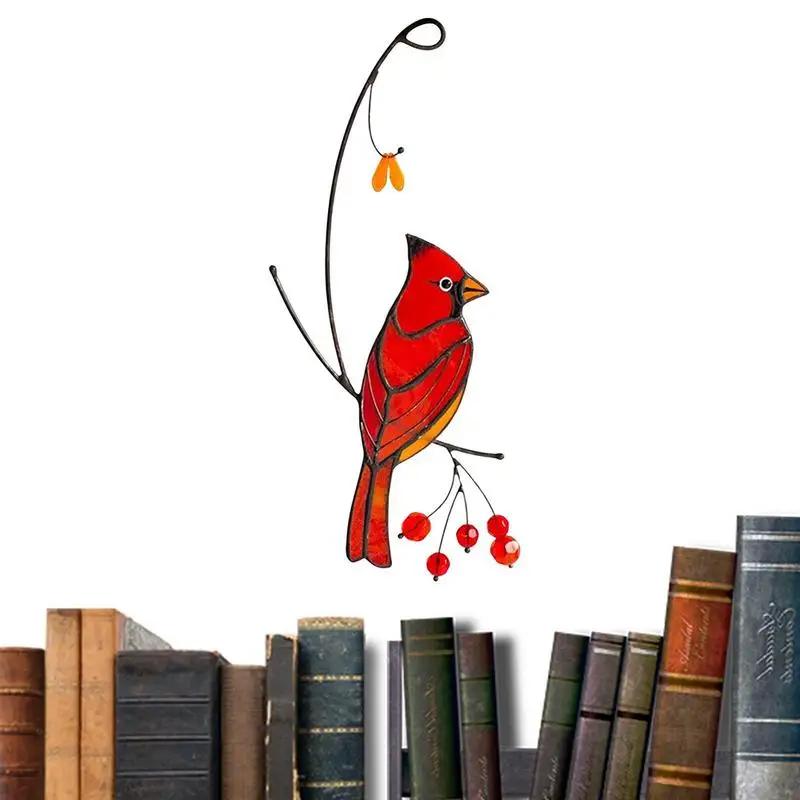 

Redbird подвесное украшение, украшение для сада, птица, искусственное украшение для дома и окна, символ чистой любви