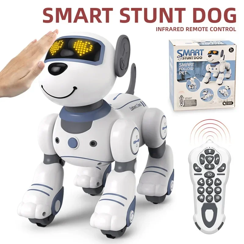 Funny RC Robot Electronic Dog Stunt Dog Voice Command Programmable Touch-sense Music Song Robot Dog for Children's Toys Robot 2