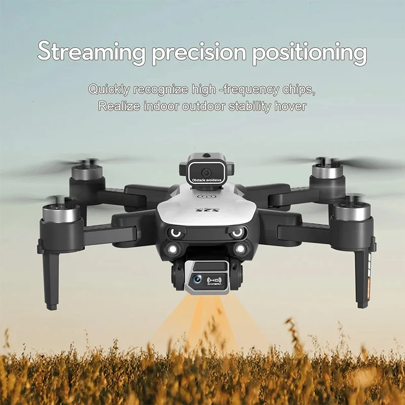 Drone Quadcopter S2S Drone 8K HD Dual Camera Brushless Motor Obstacle Avoidance Smart Aircraft RC Helicopter Professional Foldable Quadcopter Toy