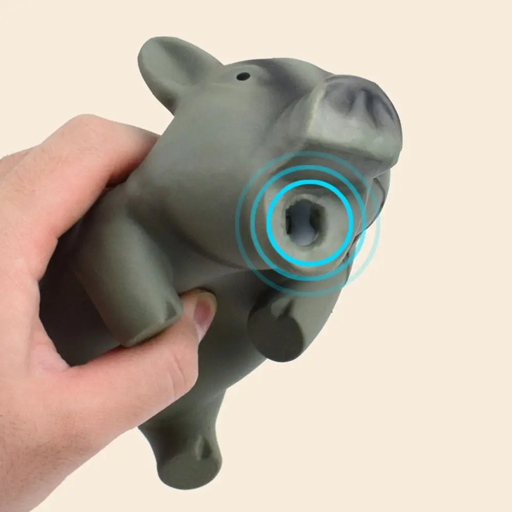 1PC Cute Rubber Sound Pig Grunting Squeak Latex Pet Chew Toys for Dog Squeaker Chew Training Puppy Supplies Pet Products 3