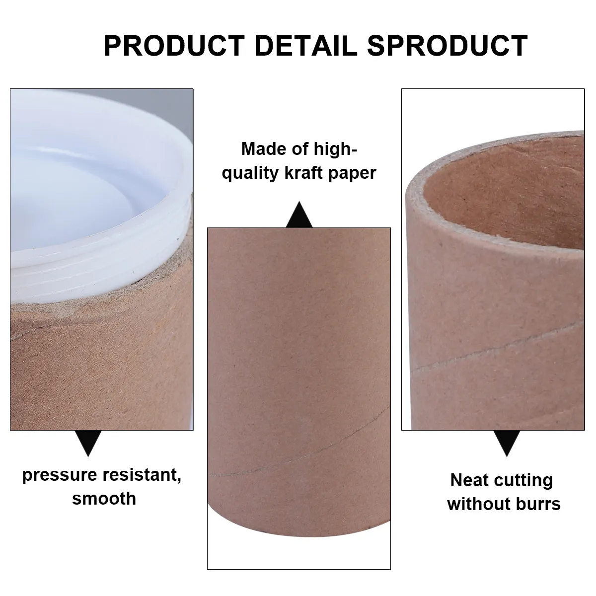 5Pcs 종이 보관 튜브 크래프트 메일링 튜브 자연색 강한 압력 방지 문서 배송..