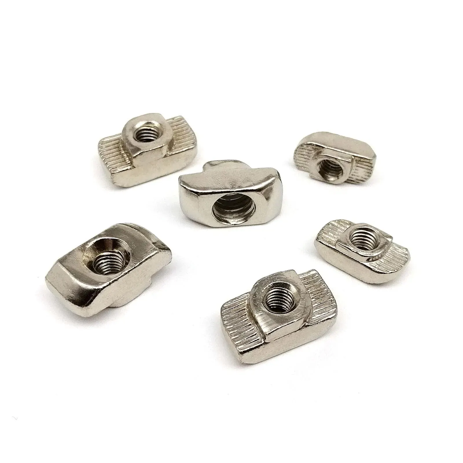 50/30/20pcs M3 M4 M5 M6 T-nut T Ship Shape Sliding Nut Hammer For 20 30 40 Series Aluminum Profile Extrusion Slot Track