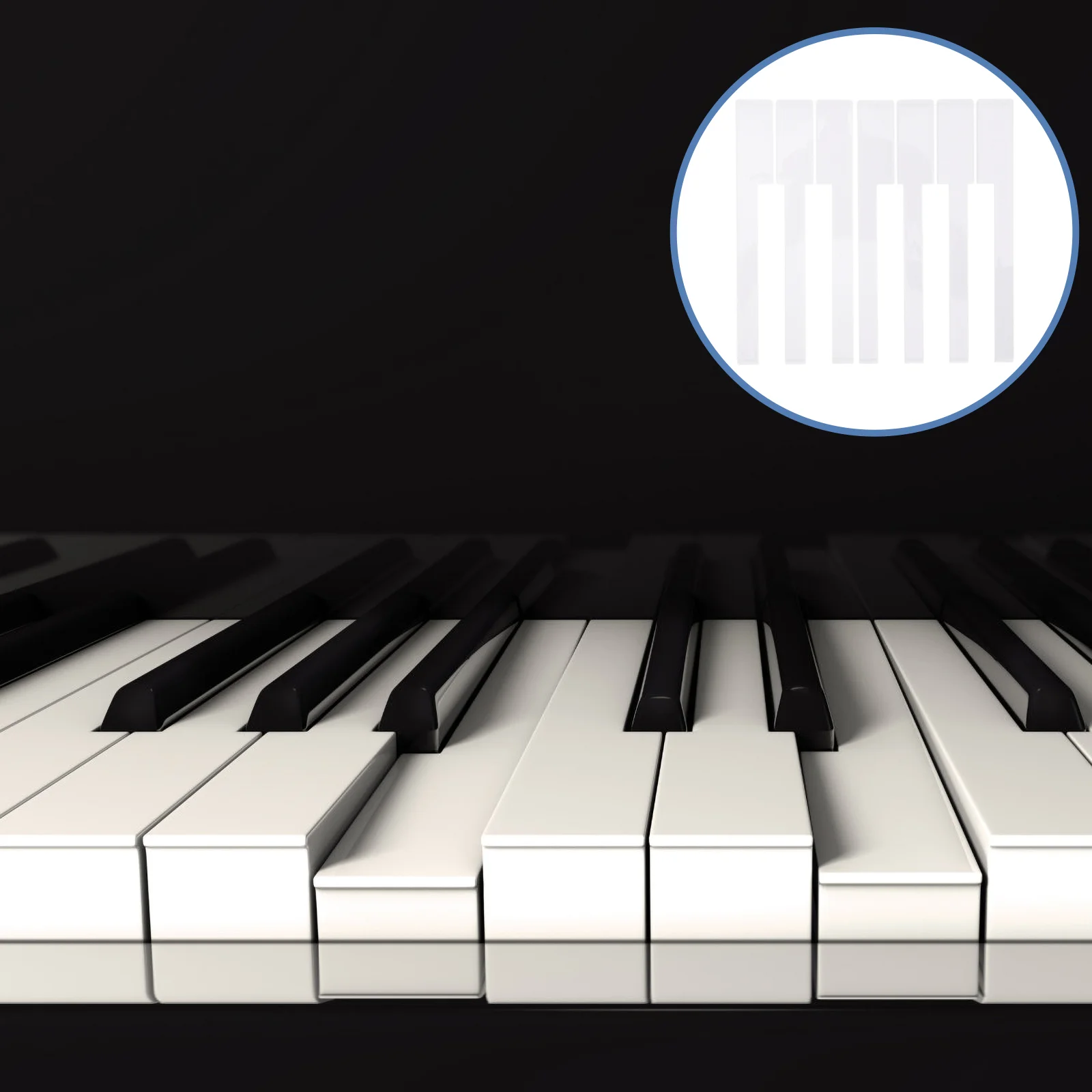

2 Pcs Musical Instruments Piano Keys Keytop Arcylic Repair Tools Small Repairing Keytops Gadgets Keyboard White