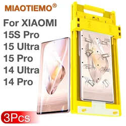 Xiaomi Ultra Series Screen Protector 3-Pack with Easy Install Kit - Dust-Free Positioning, Non-Tempered Glass for Xiaomi 14 Ultra