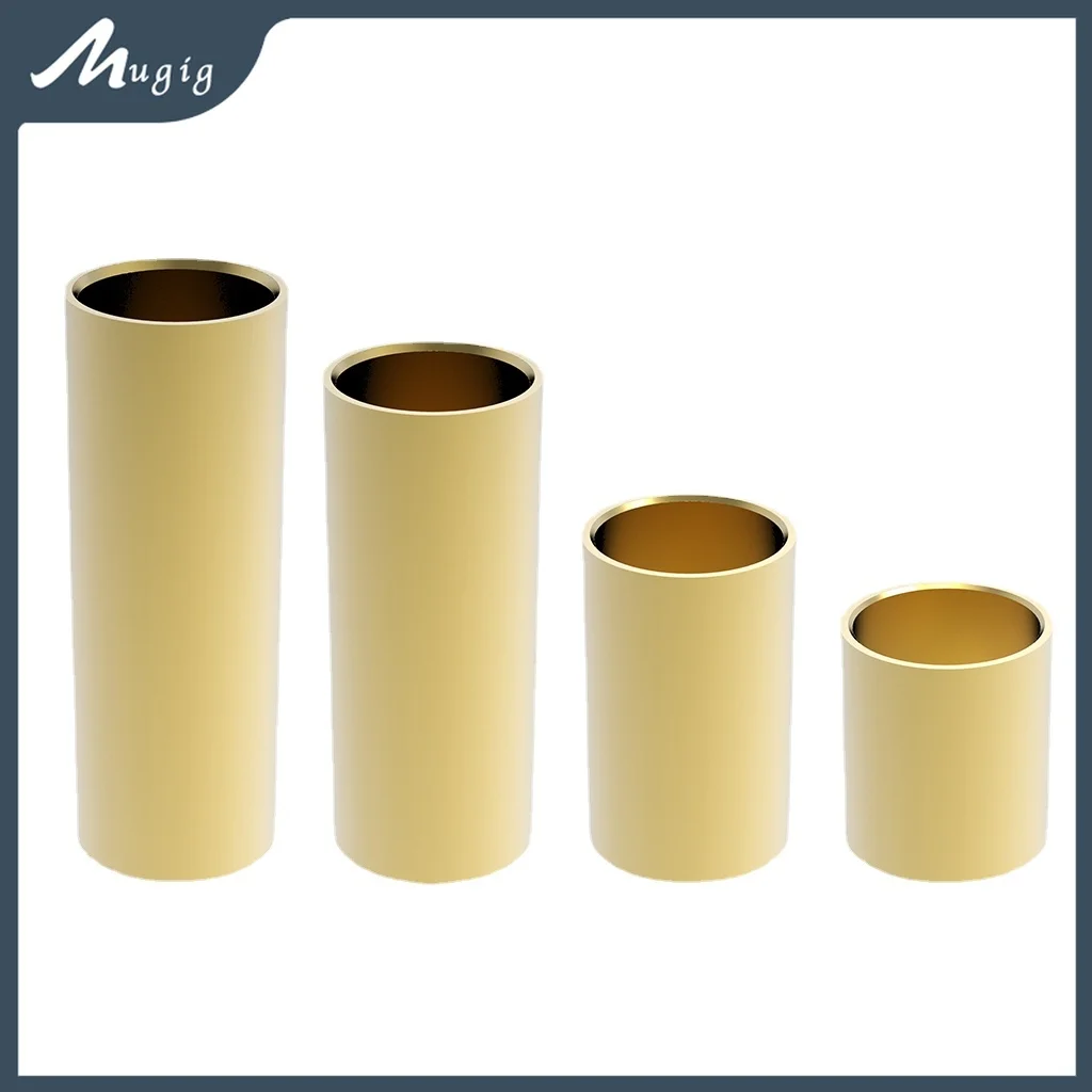 

Mugig 1PC Guitar Slider Stainless Steel Finger Knuck Smooth Edge Length 28 50 60 70 mm