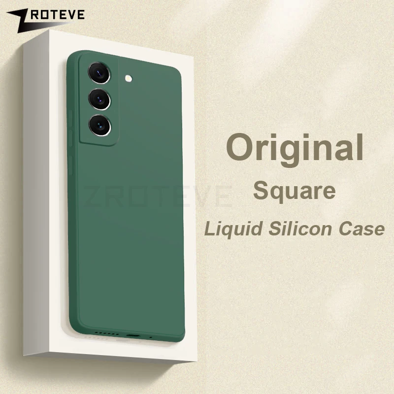 S22 Case ZROTEVE Original Liquid Silicone Soft Cover For Samsung Galaxy