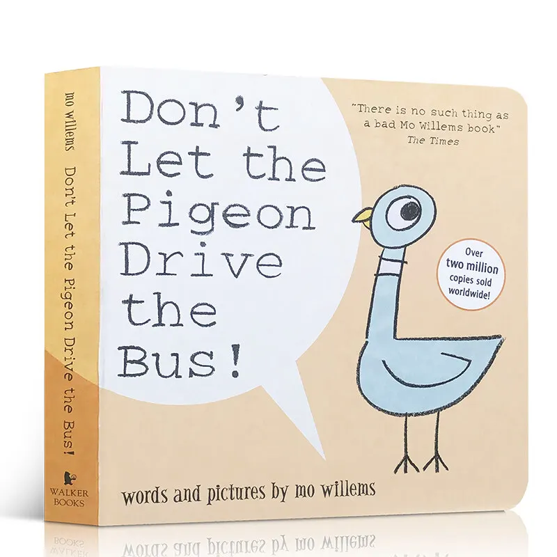 

Milu Original English Picture Book Don't Let The Pigeon Drive Bus Caldecott Medal Children's Board Story