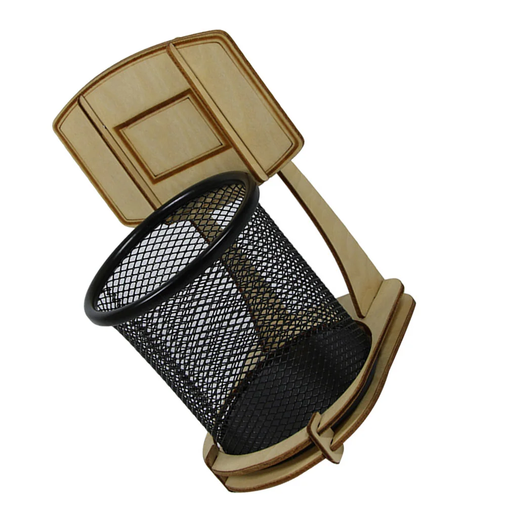 

Basketball Hoop for Kids Stand Pen Holder Stands Holders Penholder Stationery Mesh Pencil Office
