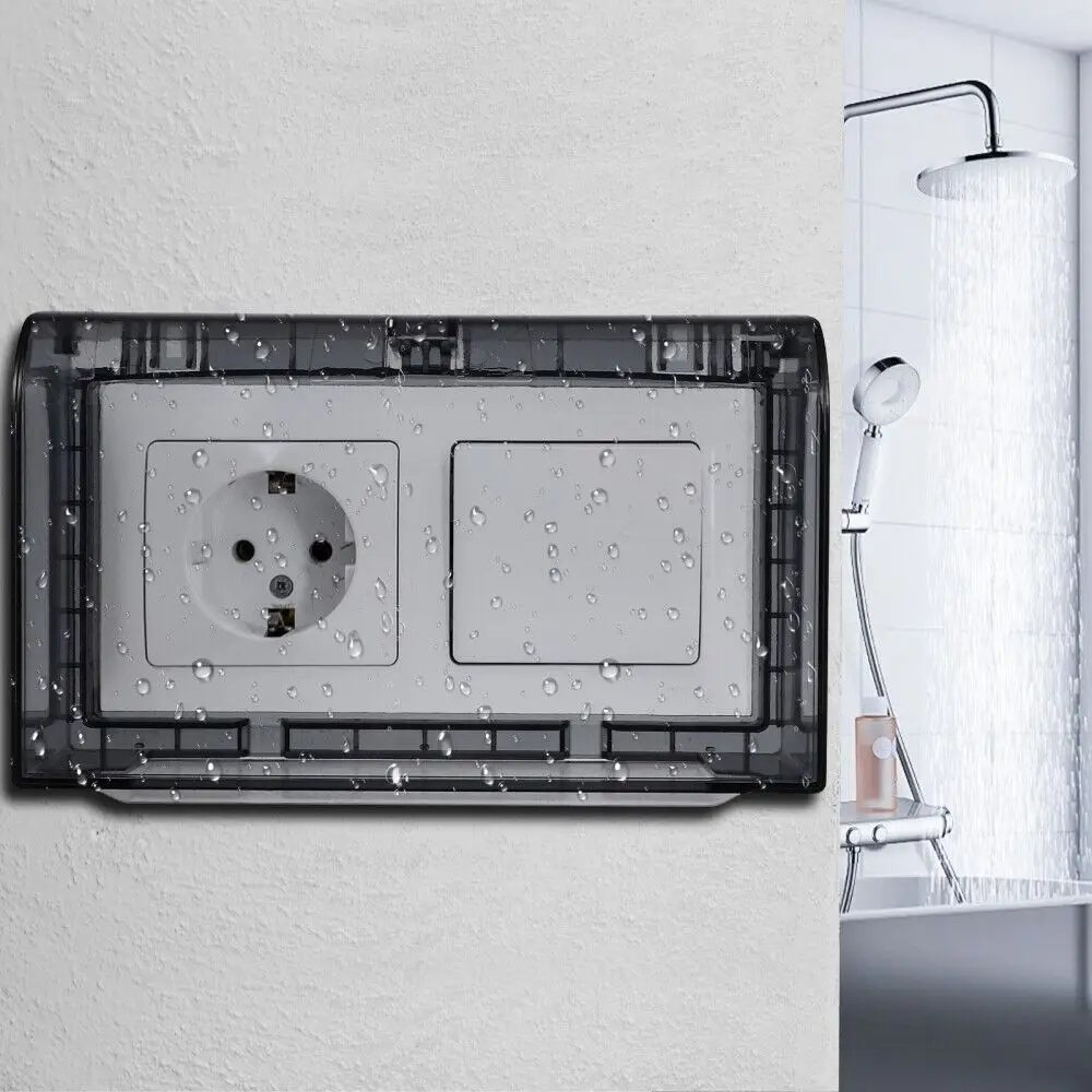 86 Duplex Socket Splashproof Box Indoor Double-position Thickened Outlet Socket Case