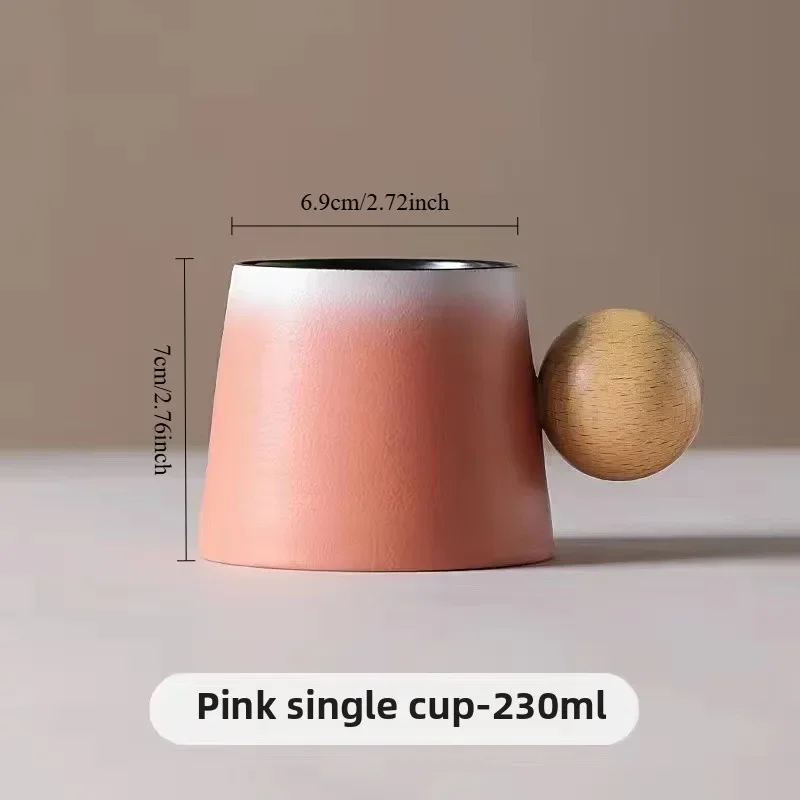 French-Style Ceramic Coffee Mug & Saucer Set - Vintage Luxury Afternoon Tea Set, Unique Artisan Gift for Boutique Home Decor