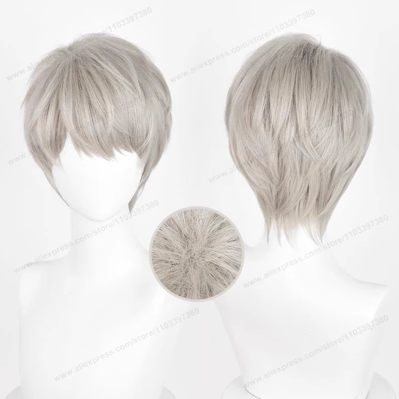 Color: Yellow - Love And Deepspace Rafayel Zayne Xavier Cosplay Wig 30cm Short Hair Anime Wig Heat Resistant Synthetic Halloween Party Wigs