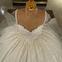 Sexy Women Wedding Dresses Lace Flower Print Bridal Gowns Mopping Lengt Sleeveless Princess Party Fluffy Vestidos De Novias 2025 2