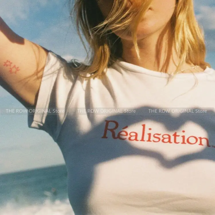 

23 years spring and summer classic versatile letters printed stretch Slim short-sleeved T-shirt women