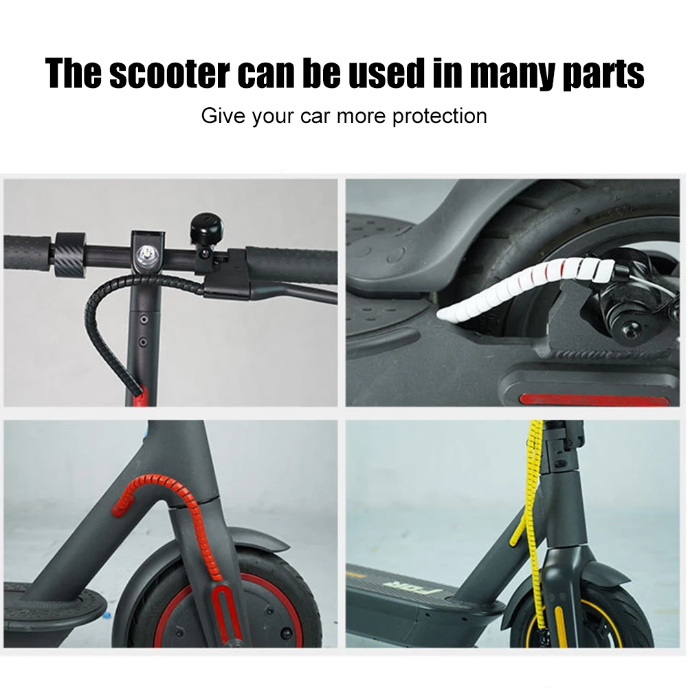 1.3m Wear-resistant Line Spiral Winding Cable Wire Cover Electric Scooter Cable Protection Cover for M365 PRO 2