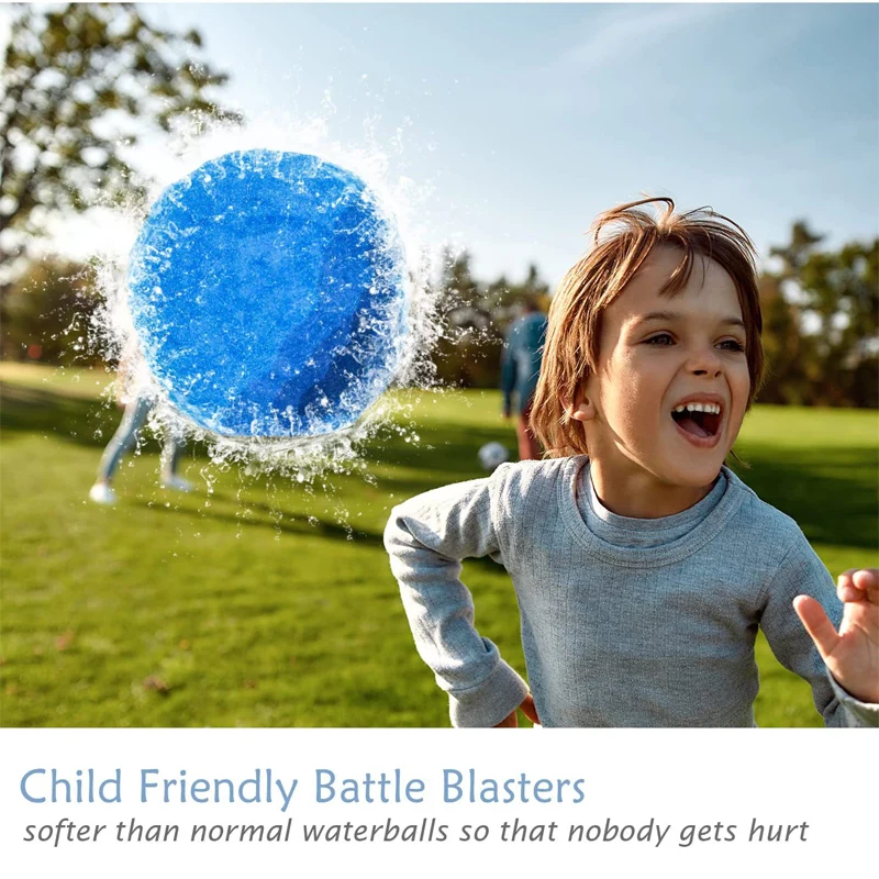 Water Balloon Set Reusable Children Water Toys for Kids Swimming Pool Outdoor Beach Toy Game Quick Fill Cotton Balls