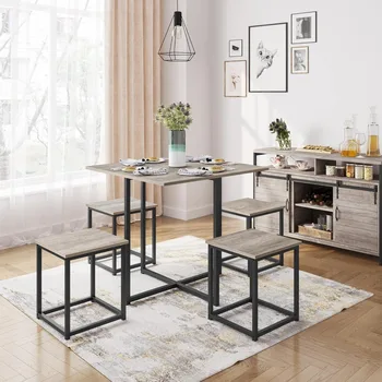 Industrial Dining Table Set 1