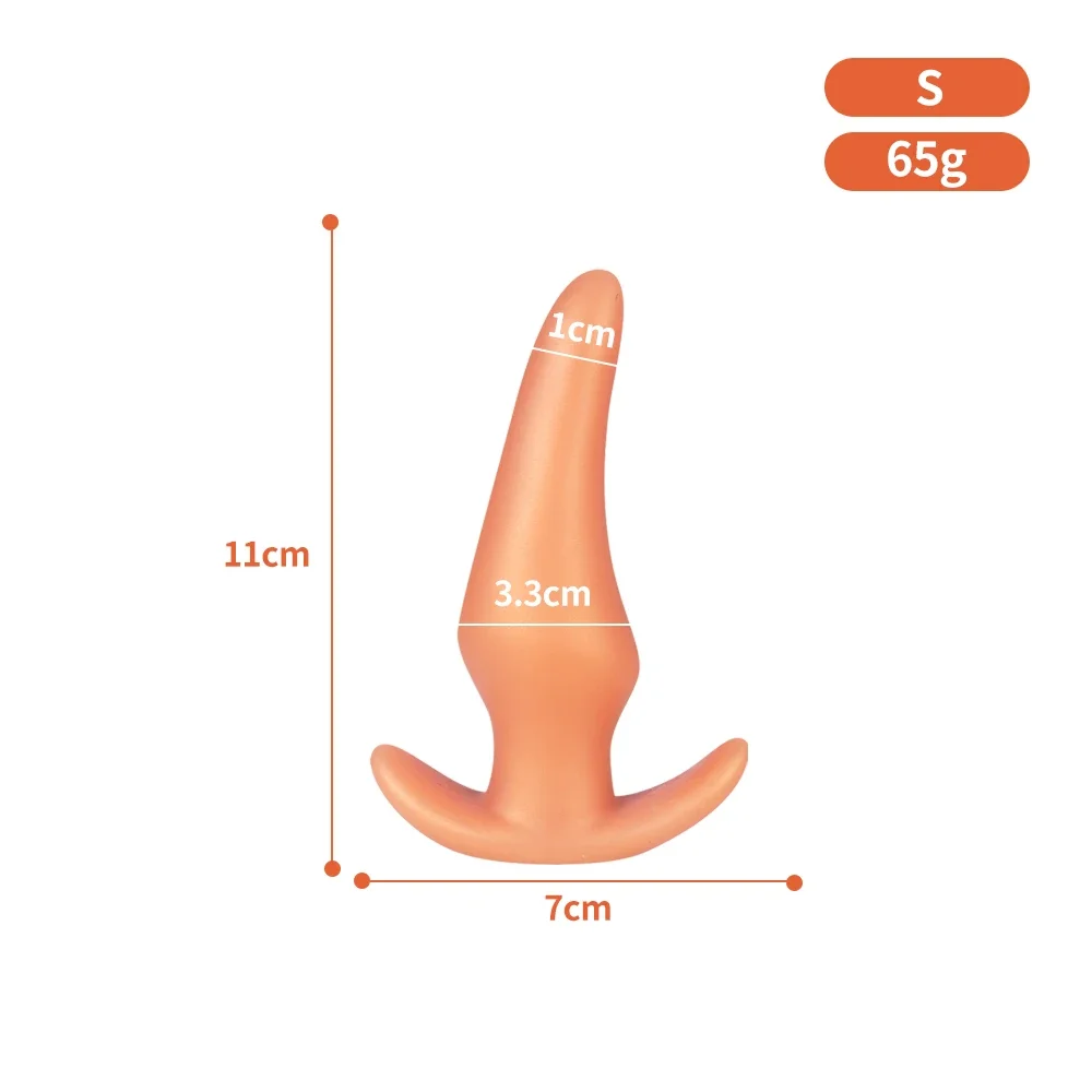 Wearable Anti Drop Soft Anal Plugs Prostate Massage Liquid Silicone Huge Butt Plug Anal Training Comfortable To Wear Butt Plug