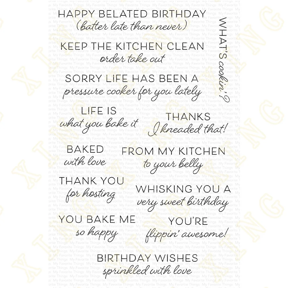 

What's Cookin Silicone Stamps DIY Scrapbook Diary Decoration Embossed Paper Card Album Craft Template New Arrival 2023 Hot