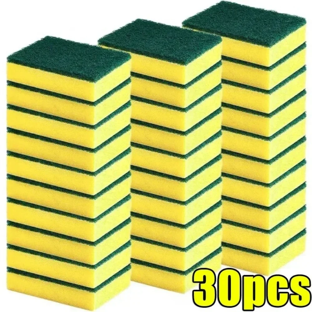 Highly Absorbent Double-Sided Magic Cleaning Sponges - Versatile Household Kitchen Tool (10-50 Pcs)