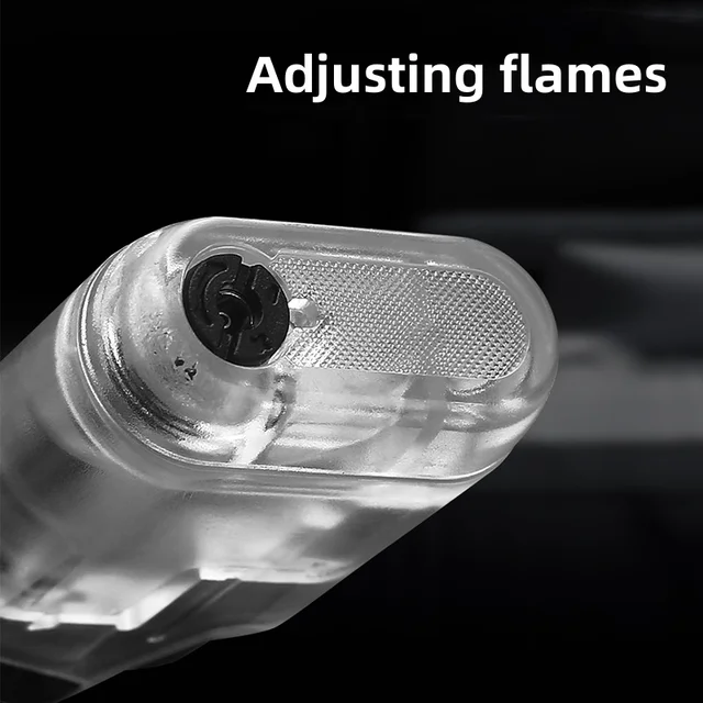 Portable Transparent Oil Window Butane Gas Torch Turbo Jet Flame Lighters Outdoor Camping BBQ Windproof Cigar Lighter - Image 3