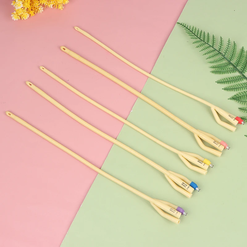 1 Pcs 3 Way Medical Balloon Latex Foley Catheter Silicone Coating Urine Tube Male urinary catheter