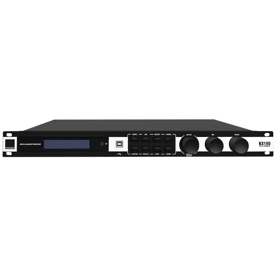 XTUGA KX180 고성능 디지털 전문가용 노래방 사운드 프로세서