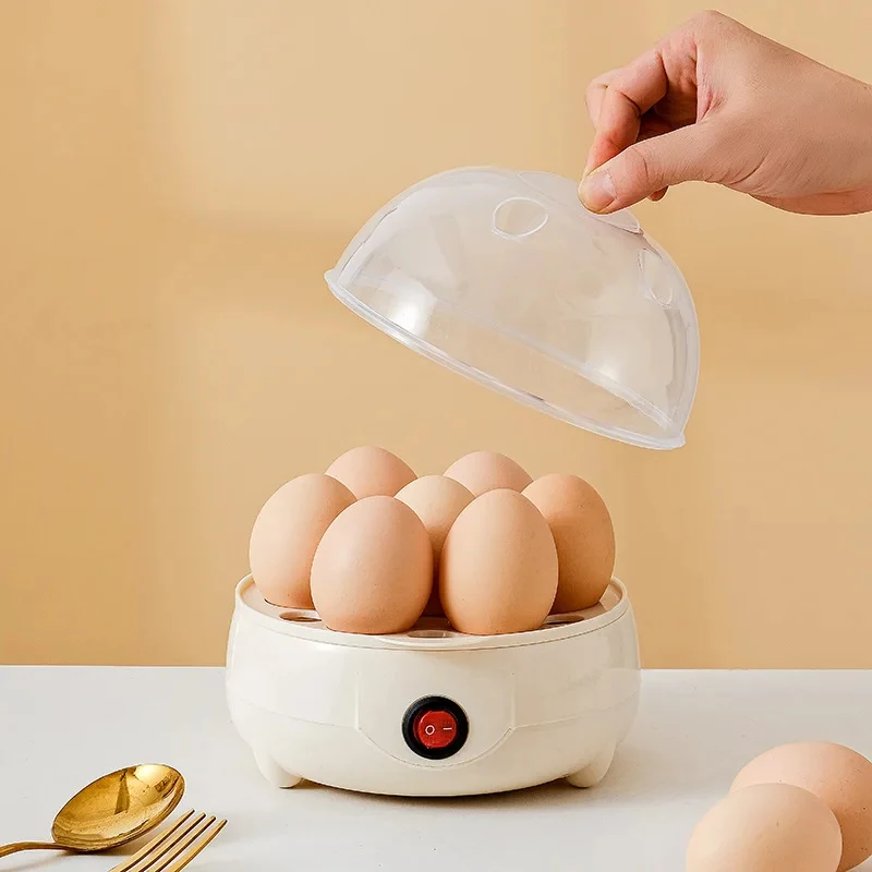 2026New Double Layer Egg Steamer Household Small Portable Automatic Power Off Steamer Kitchen Breakfast Cooking Machine 4