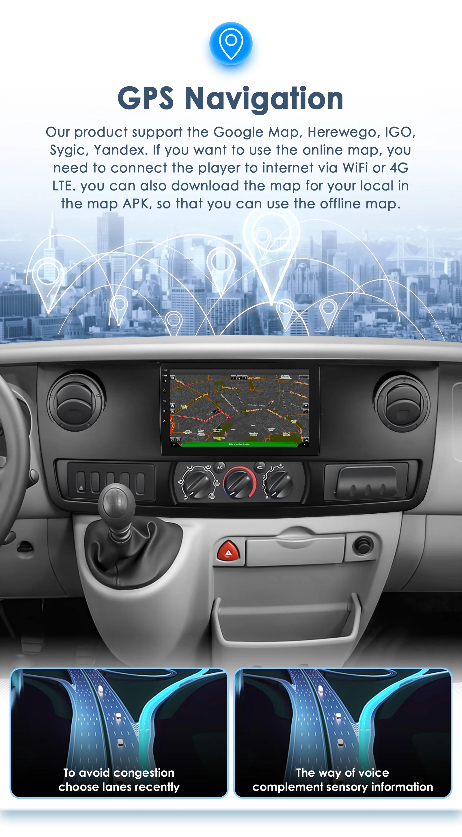 2DIN Android 13 Auto Car radio for RENAULT MASTER 2003-2011 multimedia player GPS navi Stereo 4G 8Core Autoradio 4G wifi screen – Detail 21