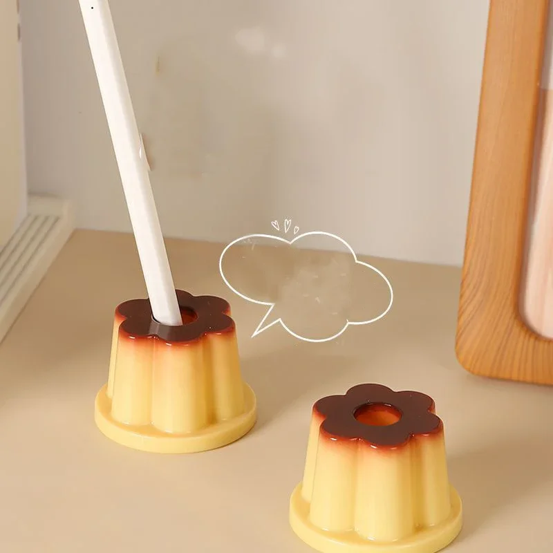 

Cute Pudding Pen Holder Student Cute Cartoon Creative Desktop Ornament Jelly Shape Pen Hole Pencil Slot Pencil Storage Stand
