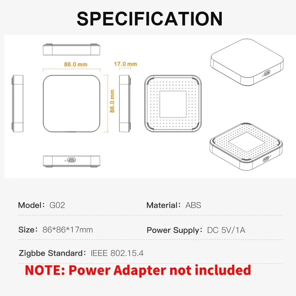 Tuya Zigbee Wired Hub Gateway or Zigbee Devices Via Smart Life Works with Alexa Google Home For Smart Home Automation
