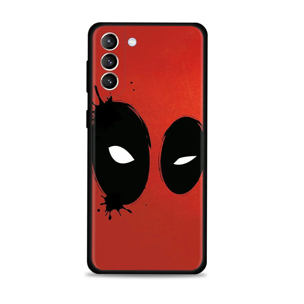 Marvel Phone Case for Samsung Galaxy S20 S21 FE S22 Ultra S10 S9 S8 Plus S10e Note 20 Cover Silicone Funda Deadpool Eyes silicone case samsung Cases For Samsung