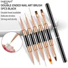 Double ended Nail Art Painting 5/7/9/11/15/20mm Nail Liner Brush Drawing Flower Striping Manicure Tools 1