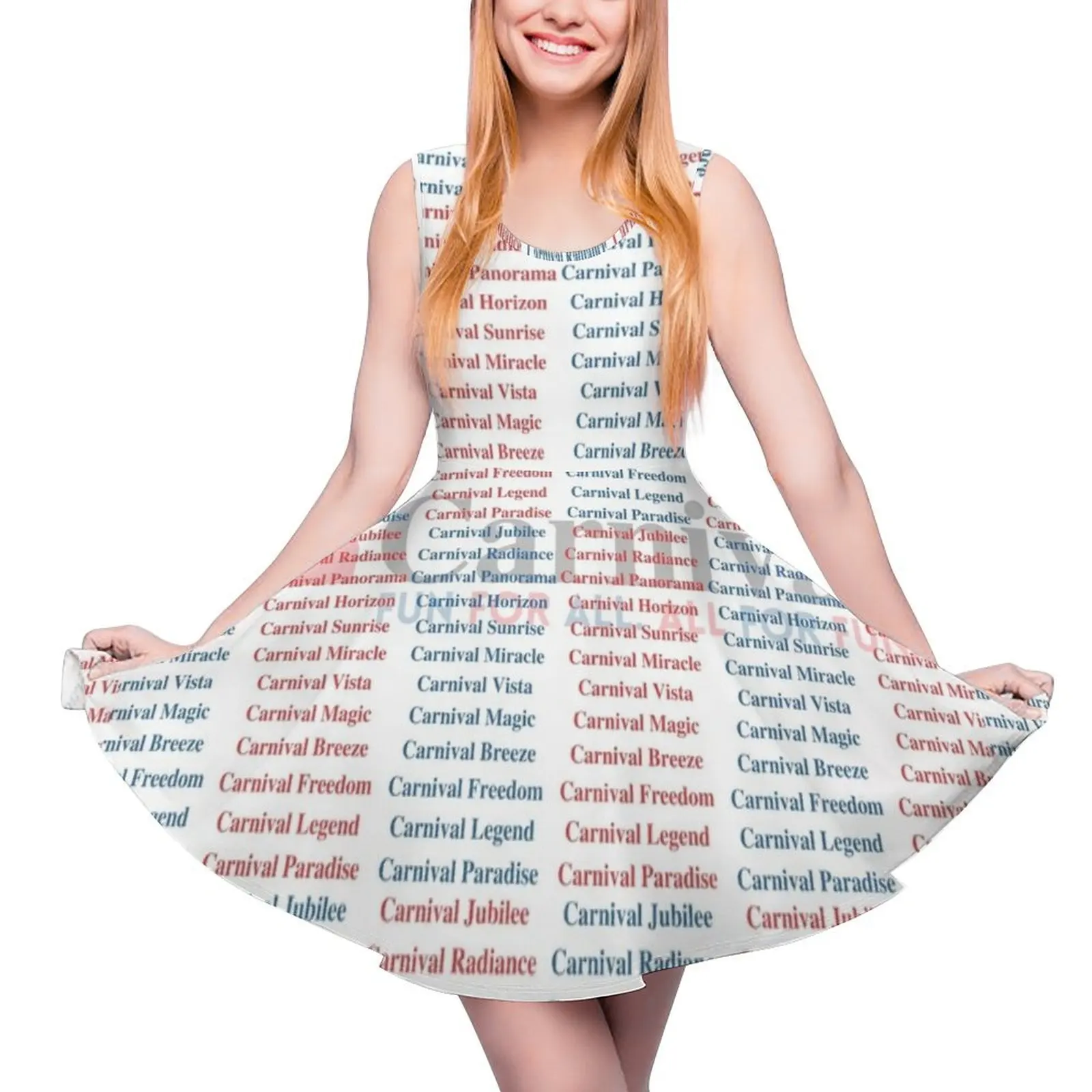 Carnival Ship Names Sleeveless Dress elegant party dresses for women 2024 summer dress women 2024 dresses summer Woman fashion