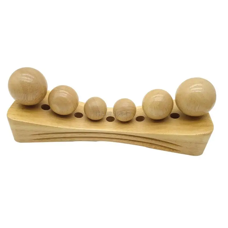 Solid wood lumbar spine massage pillow to relieve the wealth package to repair the lumbar spine adult special traction pillow