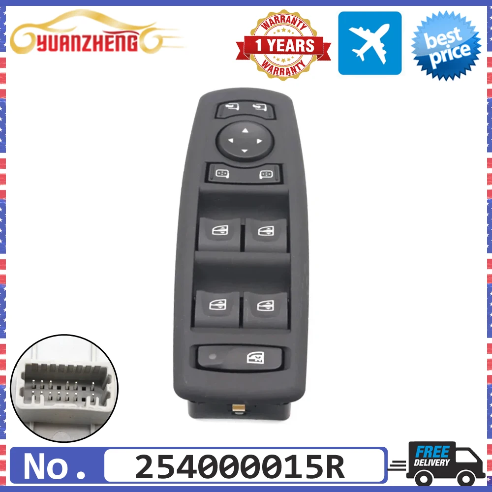 

1x 254000015R новая кнопка управления боковым электроприводом для Renault Fluence, Megane, Laguna 2008-2016