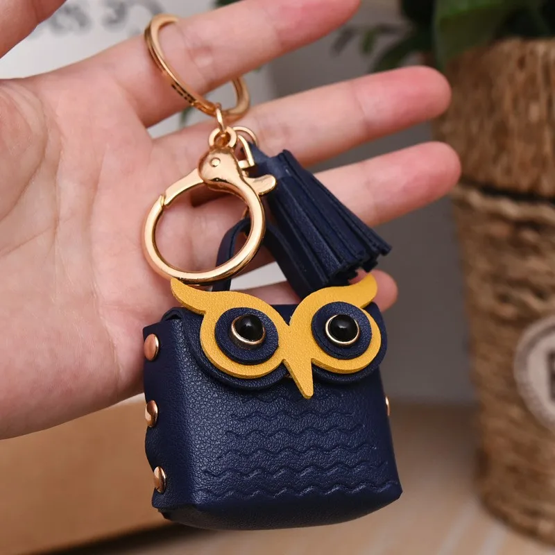 Mini Cute Owl Pattern Purse Faux Leather Fashionable Coin Purse Portable  Keychain Bag With Tassel Decor, Don't Miss These Great Deals